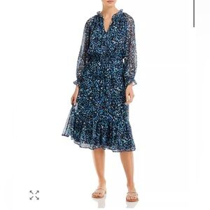 AQUA Abstract Print Elastic Waist Dress - 100% Exclusive